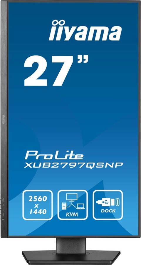 Monitor iiyama ProLite XUB2797QSNP-B1 27" 2560 x 1440 px Wide Quad HD LED Czarny