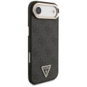 Etui Guess 4G Triangle Logo MagSafe do iPhone Air czarny złoty