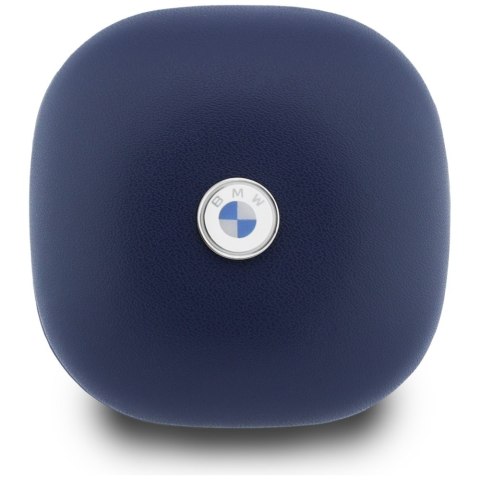 Słuchawki Bluetooth TWS BMW Leather Metal Logo ENC granatowy