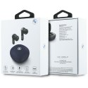 Słuchawki Bluetooth TWS BMW Leather Metal Logo ENC granatowy