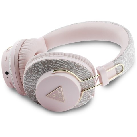 Słuchawki nauszne Guess Triangle Logo Bluetooth ENC różowy