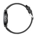 Smart Watch COLMI L28 (czarny silikon + czarny skórzany pasek)
