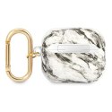 Guess GUA3HCHMAG AirPods 3 cover szary/grey Marble Strap Collection