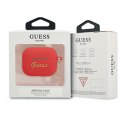 Guess GUA3LSCHSR AirPods 3 cover czerwony/red Silicone Charm Heart Collection