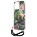 Guess GUHCP13LHFLSB iPhone 13 Pro / 13 6,1" niebieski/blue hardcase Flower Strap