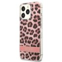 Guess GUHCP13LHSLEOP iPhone 13 Pro / 13 6,1" różowy/pink hardcase Leopard