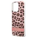 Guess GUHCP13LHSLEOP iPhone 13 Pro / 13 6,1" różowy/pink hardcase Leopard