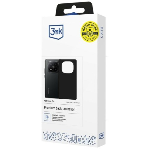Etui 3MK Matt Case Pro do Redmi Note 15 Pro+ czarny