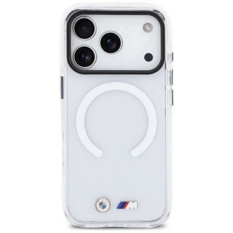 Etui BMW M IML Shockproof Metal Logos MagSafe do iPhone 17 Pro Max przezroczysty