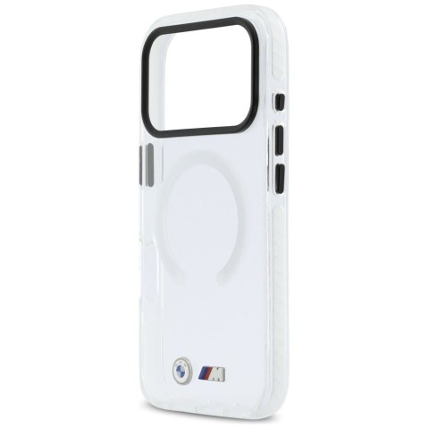 Etui BMW M IML Shockproof Metal Logos MagSafe do iPhone 17 Pro Max przezroczysty