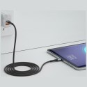 Kabel 3MK Hyper Cable N-SERIES USB-C do Micro USB 3m QC 3.0 5V/2A 10W czarny