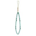 Guess zawieszka GUSTPEARP Phone Strap niebieski/blue Heishi Beads