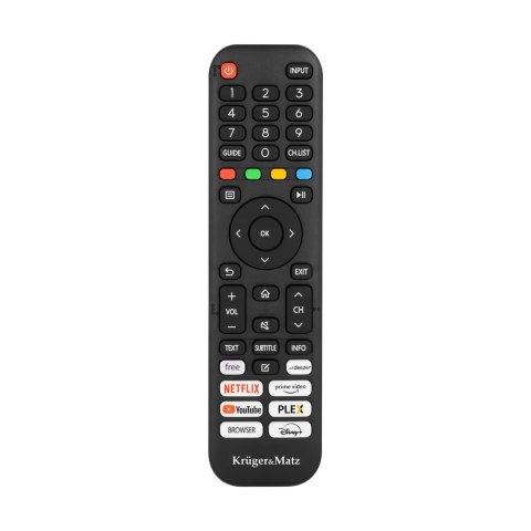 KRUGER&MATZ TELEWIZOR LED 32" HD VIDAA, DVB-T2/S2/T/C H.265 HEVC KM0232-V3