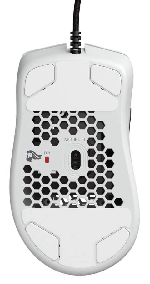 GLORIOUS MYSZ PC RACE MODEL D GAMING WHITE MATOWA