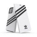 Adidas OR Booklet Case PU iPhone 12/12 Pro 6,1" biało czarny/white black 42248