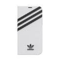 Adidas OR Booklet Case PU iPhone 12/12 Pro 6,1" biało czarny/white black 42248