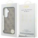 Etui Guess 4G Embossed Ring MagSafe do Samsung Galaxy S26 Plus brązowy