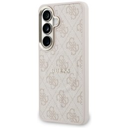 Etui Guess 4G Embossed Ring MagSafe do Samsung Galaxy S26 Plus różowy