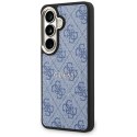 Etui Guess 4G Embossed Ring MagSafe do Samsung Galaxy S26 niebieski