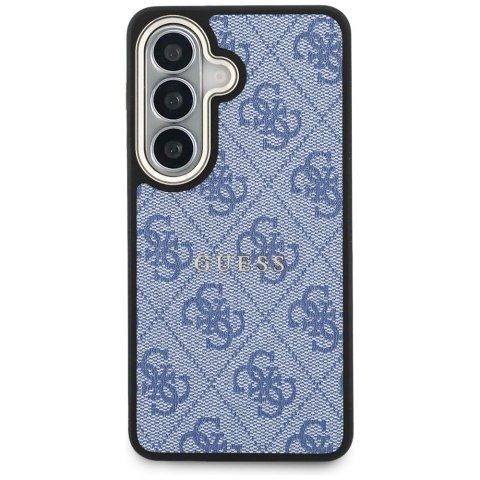 Etui Guess 4G Embossed Ring MagSafe do Samsung Galaxy S26 niebieski