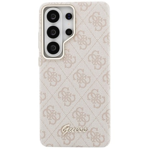 Etui Guess 4G Script MagSafe do Samsung Galaxy S26 Ultra różowy