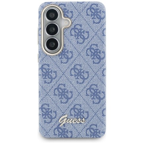 Etui Guess 4G Script MagSafe do Samsung Galaxy S26 niebieski