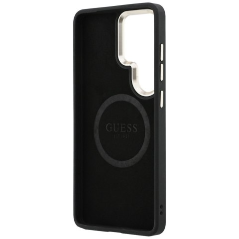 Etui Guess Perforated Logo MagSafe do Samsung Galaxy S26 Ultra brązowy