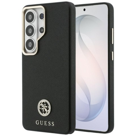 Etui Guess Rhinestone Round Logo MagSafe do Samsung Galaxy S26 Ultra czarny