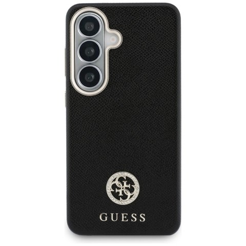 Etui Guess Rhinestone Round Logo MagSafe do Samsung Galaxy S26 czarny