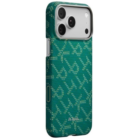 PITAKA Monogram-Gold/Green Ultra-Slim 
Case for iPhone 17 Pro