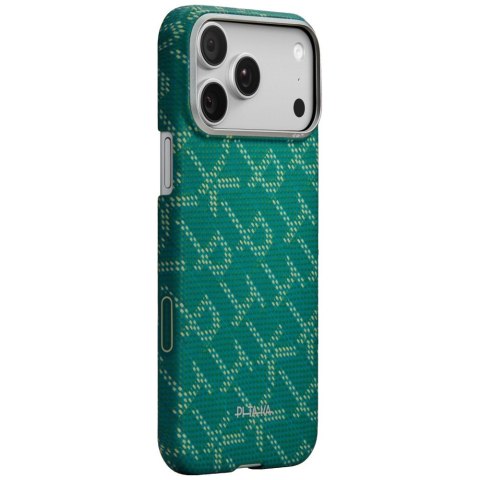 PITAKA Monogram-Gold/Green Ultra-Slim 
Case for iPhone 17 Pro