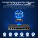 Extralink Switch PoE CERES 8x 100Mb/s PoE/PoE+, 2x RJ45 Uplink 100Mb/s, 96W