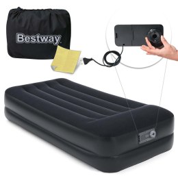 Materac welurowy z wbudowaną pompką 191 x 97 x 46 cm Bestway 67401