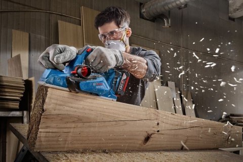 Bosch GHO 185-LI Czarny, Niebieski 14000 RPM