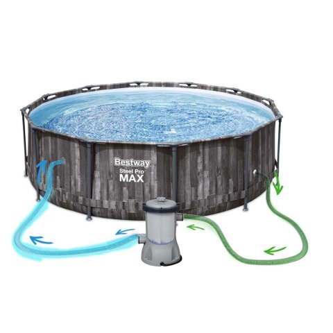 Basen ogrodowy stelażowy 366 x 100 cm 18w1 Bestway 5614X