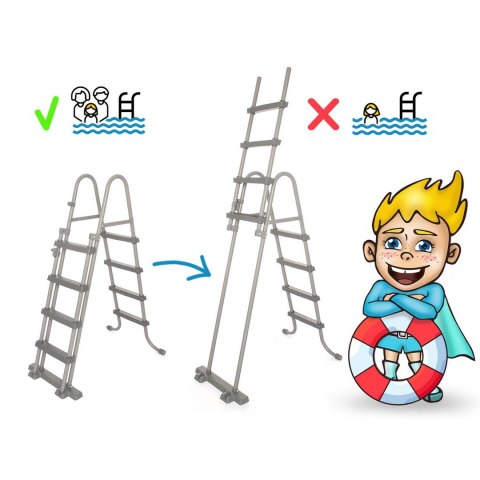 Basen ogrodowy stelażowy 412 x 201 x 122 cm 17w1 Bestway 56722