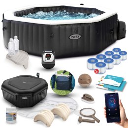 Dmuchane SPA Jacuzzi z hydromasażem 201 x 71 cm 4 os. + akcesoria premium INTEX 28458