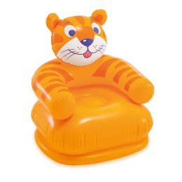 Fotel dmuchany dla dziecka Wesołe Zwierzęta 65 x 64 cm INTEX 68556 tygrys