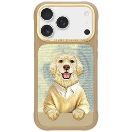 Etui Nimmy Gentle Pets Series Dog MagSafe do iPhone 17 Pro brązowy