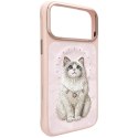 Etui Nimmy Lucky Fashion Cat MagSafe do iPhone 17 Pro różowy