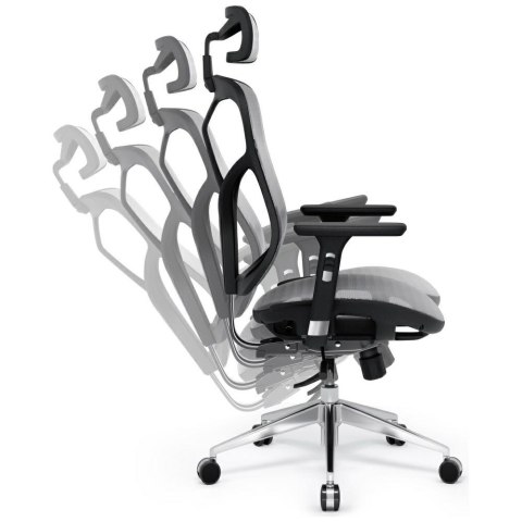 Fotel ergonomiczny Diablo Chairs V-Basic czarno-szary