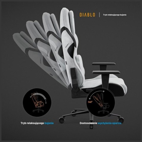 Fotel gamingowy Diablo X-One PRIME Normal Size szary