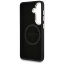 Etui Guess Perforated Logo MagSafe do Samsung Galaxy S26 brązowy