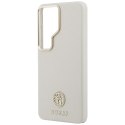 Etui Guess Rhinestone Round Logo MagSafe do Samsung Galaxy S26 Ultra beżowy