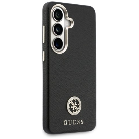 Etui Guess Rhinestone Round Logo MagSafe do Samsung Galaxy S26+ czarny