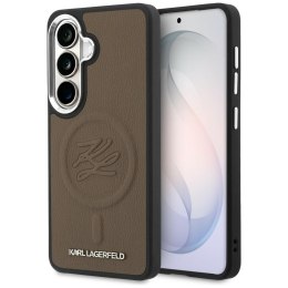Etui Karl Lagerfeld Embossed Ring Initials MagSafe do Samsung Galaxy S26+ brązowy
