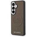 Etui Karl Lagerfeld Embossed Ring Initials MagSafe do Samsung Galaxy S26+ brązowy