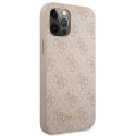 Guess GUHCP12MG4GFPI iPhone 12 / 12 Pro 6,1" różowy/pink hard case 4G Metal Gold Logo