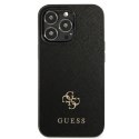 Guess GUHCP13LPS4MK iPhone 13 Pro / 13 6,1" czarny/black hardcase Saffiano 4G Small Metal Logo