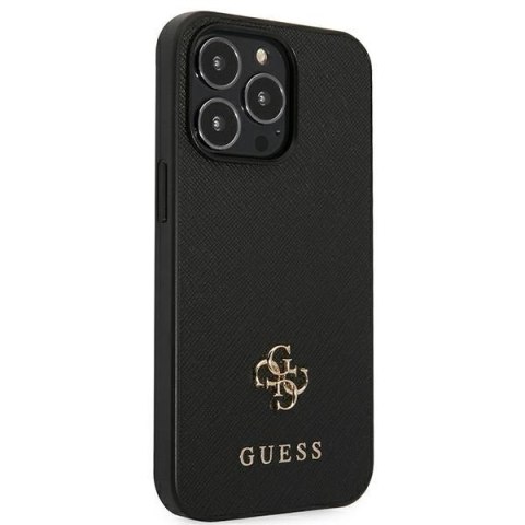 Guess GUHCP13LPS4MK iPhone 13 Pro / 13 6,1" czarny/black hardcase Saffiano 4G Small Metal Logo